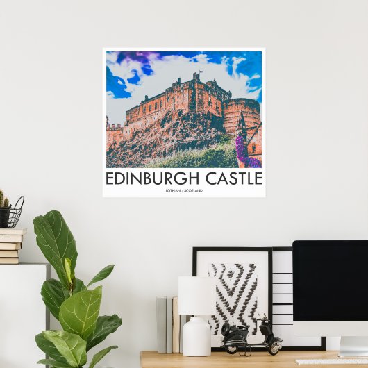 Edinburgh Castle, Lothian, Schottland Poster (Heimbüro)