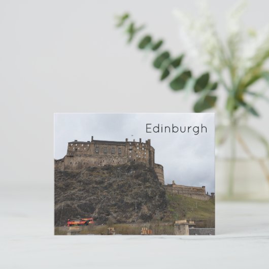 Edinburgh Castle Postkarte (Stehend Vorderseite)