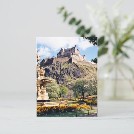 Edinburgh Castle Postkarte (Stehend Vorderseite)