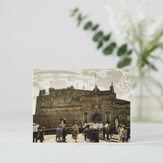 Edinburgh Castle Postkarte (Stehend Vorderseite)