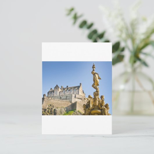 Edinburgh Castle Postkarte (Stehend Vorderseite)