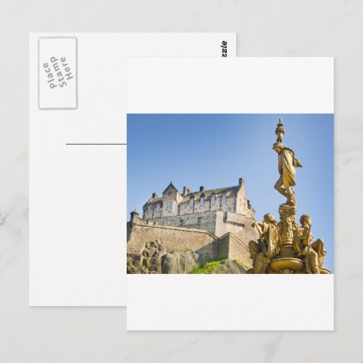Edinburgh Castle Postkarte (Vorne/Hinten)