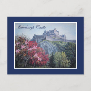 Edinburgh Castle Schottland Gemälde von Pola.B.Ale Postkarte