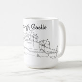 Edinburgh Castle, Schottland Kaffeetasse (VorderseiteRechts)