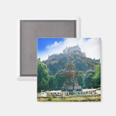 Edinburgh Castle, Schottland Magnet (Vorderseite/Rückseite)