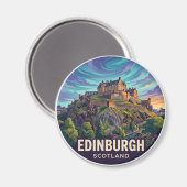 Edinburgh Castle Schottland Magnet (Vorderseite/Rückseite)