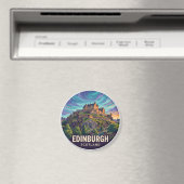 Edinburgh Castle Schottland Magnet (In Situ (Geschirrspüler))