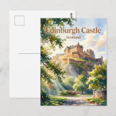 Edinburgh Castle Schottland Postkarte (Vorne/Hinten)