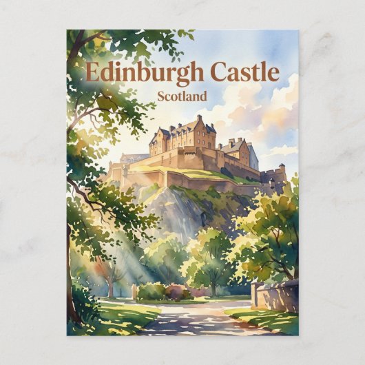 Edinburgh Castle Schottland Postkarte (Vorderseite)