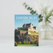 Edinburgh Castle Schottland Postkarte (Stehend Vorderseite)