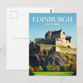 Edinburgh Castle Schottland Postkarte (Vorne/Hinten)