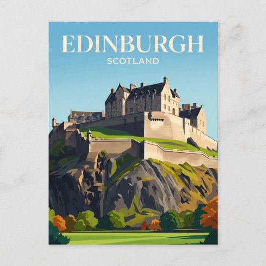 Edinburgh Castle Schottland Postkarte (Vorderseite)