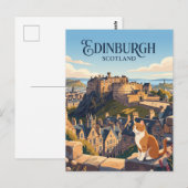Edinburgh Castle Schottland Postkarte (Vorne/Hinten)