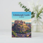 Edinburgh Castle Schottland Postkarte (Stehend Vorderseite)