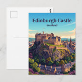 Edinburgh Castle Schottland Postkarte (Vorne/Hinten)