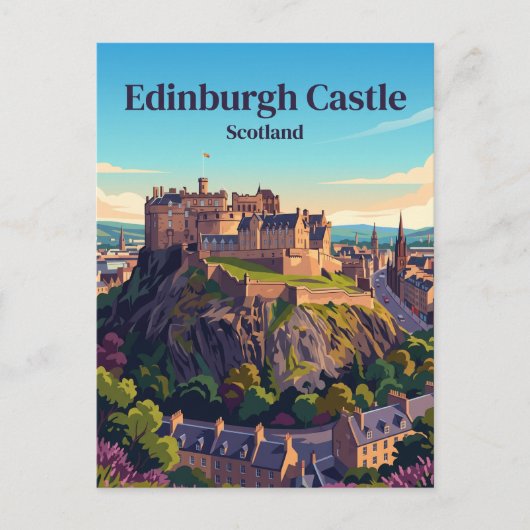 Edinburgh Castle Schottland Postkarte (Vorderseite)