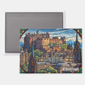Edinburgh Castle Schottland Reise Magnet (Vorderseite/Rückseite)