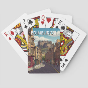 Edinburgh Castle Schottland Reise Spielkarten