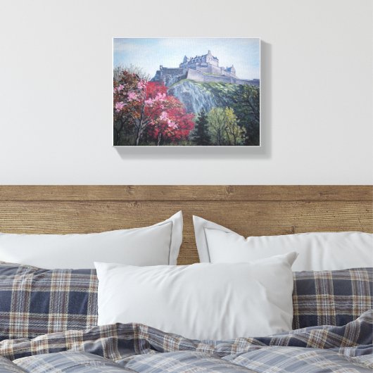 Edinburgh Castle, Schottland, von Pola.B.Alex Leinwanddruck (Insitu (Schlafzimmer))