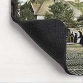 Edinburgh Castle Scotland 1910 Grassmarket Mousepad (Ecke)