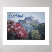 Edinburgh Castle Scotland Gemälde von Pola.B.Alex Poster