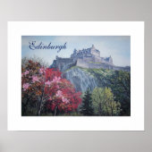 Edinburgh Castle Scotland Gemälde von Pola.B.Alex Poster (Vorne)
