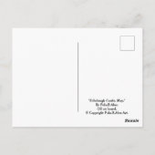 Edinburgh Castle Scotland Gemälde von Pola.B.Alex Postkarte (Rückseite)