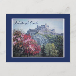 Edinburgh Castle Scotland Gemälde von Pola.B.Alex Postkarte