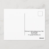 Edinburgh Castle Scotland Gemälde von Pola.B.Alex Postkarte (Rückseite)