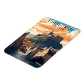 Edinburgh Castle Scotland Postcard Travel Magnet (Linke Seite)