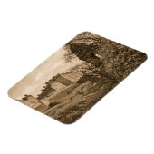 Edinburgh Castle Sepia-Fotografie Magnet (Linke Seite)