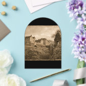 Edinburgh Castle Sepia Photograph Acryleinladungen (Insitu (Hochzeit))