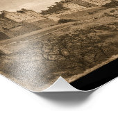 Edinburgh Castle Sepia Photograph Fotodruck (Ecke)