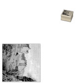 Edinburgh Castle Sepia Photograph Gummistempel (Stempel)