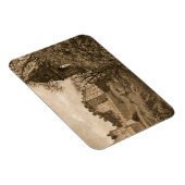 Edinburgh Castle Sepia Photograph Magnet (Rechte Seite)