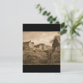 Edinburgh Castle Sepia Photograph RSVP Karte (Stehend Vorderseite)