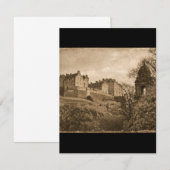Edinburgh Castle Sepia Photograph RSVP Karte (Vorne/Hinten)