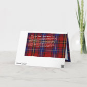 Edinburgh Castle Stewart/Stuart Clan Grußkarte Karte (Rückseite)