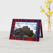 Edinburgh Castle Stewart/Stuart Clan Grußkarte Karte (Gelbe Blume)