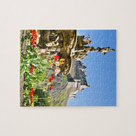 Edinburgh Castle und Ross Fossilien Puzzle (Horizontal)
