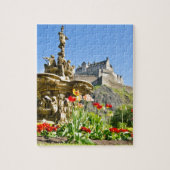 Edinburgh Castle und Ross Fossilien Puzzle (Vertikal)
