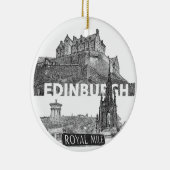 Edinburgh Christmas Bauble Keramik Ornament (Rechts)