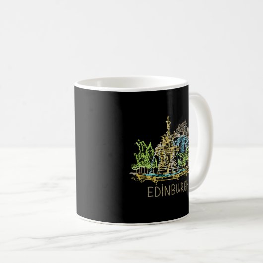 Edinburgh City Scotland UK Kaffeetasse (VorderseiteRechts)