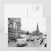 Edinburgh City Scotland Vintage Postkarte (Vorne/Hinten)
