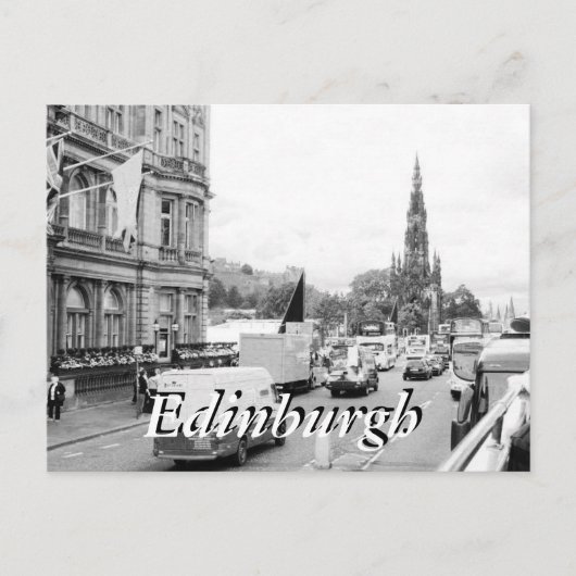 Edinburgh City Scotland Vintage Postkarte (Vorderseite)