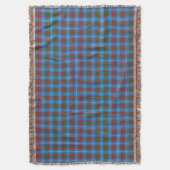 Edinburgh City Tartan Kariert Blue Red Lila Decke (Vorderseite Vertikal)