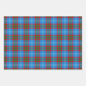Edinburgh City Tartan Kariert Blue Red Lila Geschenkpapier Set (Vorderseite 2)