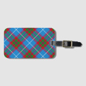 Edinburgh City Tartan Kariert Blue Red Lila Luggag Gepäckanhänger (Vorderseite (Horizontal))