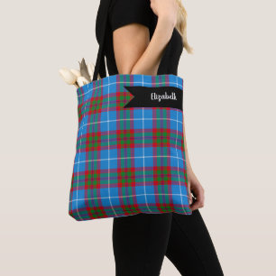 Edinburgh City Tartan Kariert Blue Red Lila Tasche