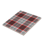 Edinburgh City Tartan Kariert Grau Black Red Fliese (Seite)